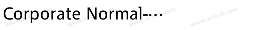 Corporate Normal字体转换